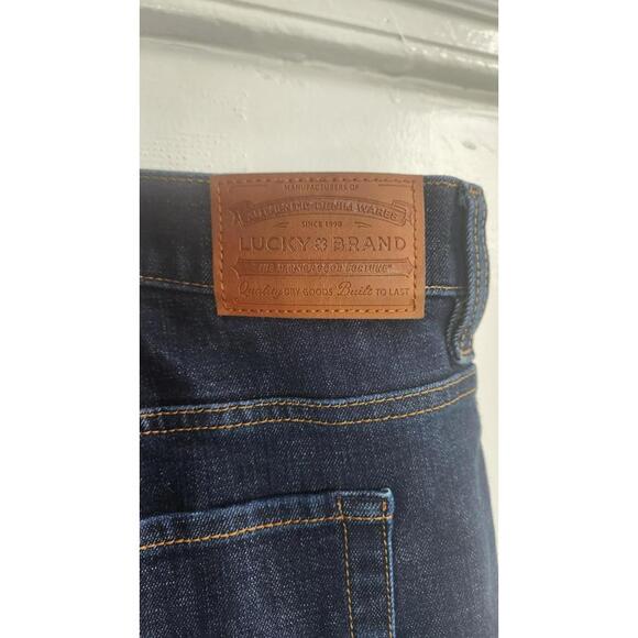 Lucky Brand Jeans Mens 48x30 Blue 181 Relaxed Straight Dark Wash Denim Plus Size - Picture 3 of 7